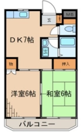 ウィスタリアの物件間取画像